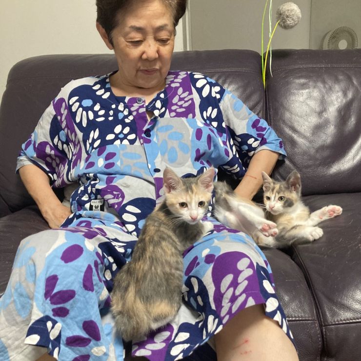 私達がばあばの年を超えるまで長生きしてにゃん！
