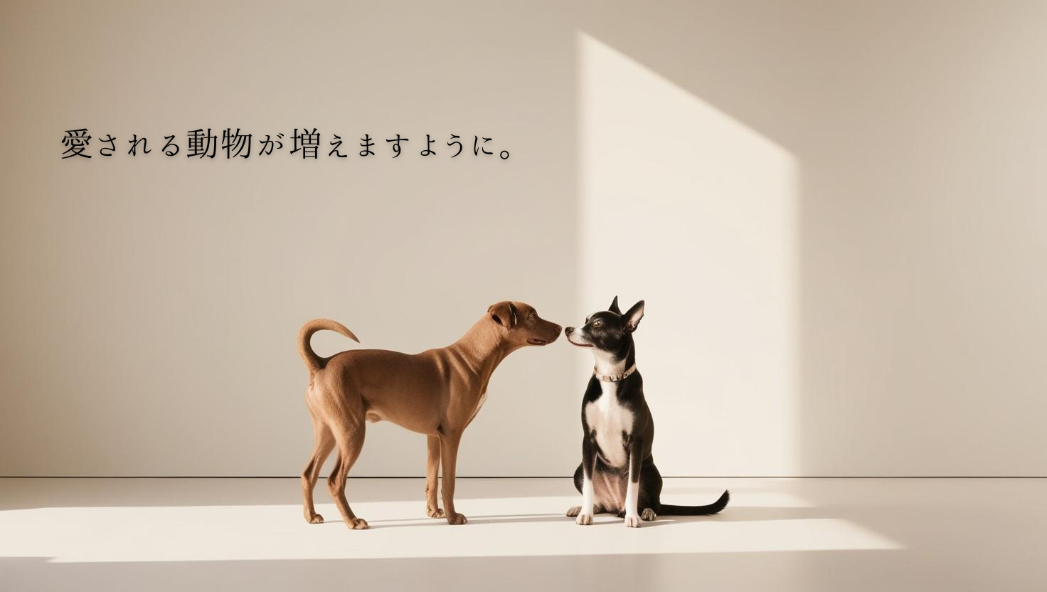 《どうぶつ基金》愛される動物が増えますように