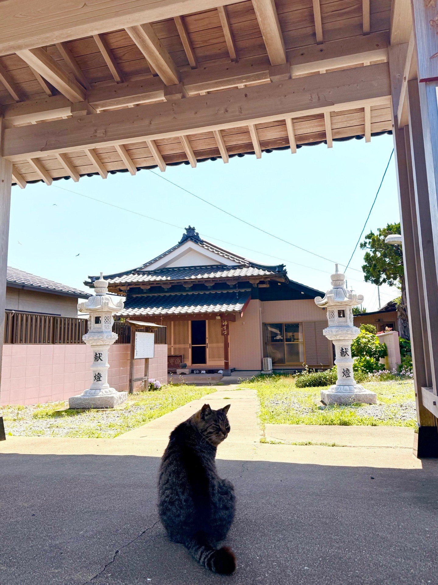 お寺の門番さん
