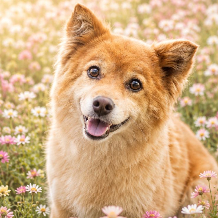 段ボールからお花畑へ