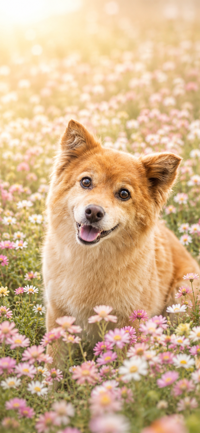 段ボールからお花畑へ